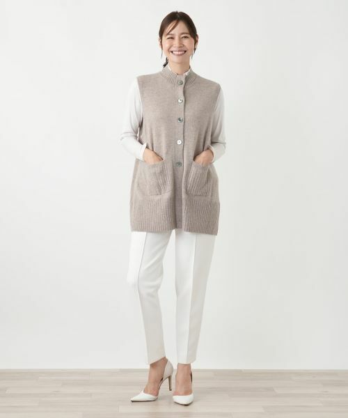 Leilian PLUS HOUSE / レリアンプラスハウス テーラードジャケット | カシミヤニットベスト【Leilian WHITE LABEL】 | 詳細7