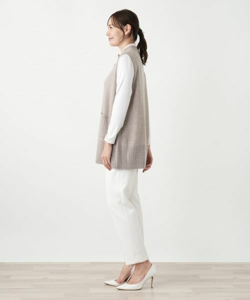 Leilian PLUS HOUSE / レリアンプラスハウス テーラードジャケット | カシミヤニットベスト【Leilian WHITE LABEL】 | 詳細8