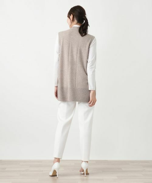 Leilian PLUS HOUSE / レリアンプラスハウス テーラードジャケット | カシミヤニットベスト【Leilian WHITE LABEL】 | 詳細9
