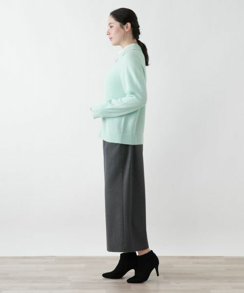 Leilian PLUS HOUSE / レリアンプラスハウス カーディガン・ボレロ | ジップアップリブニットカーディガン【Leilian WHITE LABEL】 | 詳細11