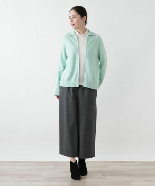 Leilian PLUS HOUSE / レリアンプラスハウス カーディガン・ボレロ | ジップアップリブニットカーディガン【Leilian WHITE LABEL】 | 詳細13
