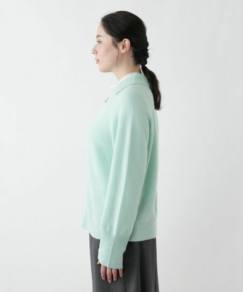 Leilian PLUS HOUSE / レリアンプラスハウス カーディガン・ボレロ | ジップアップリブニットカーディガン【Leilian WHITE LABEL】 | 詳細15