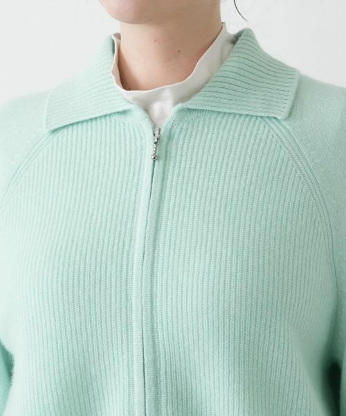 Leilian PLUS HOUSE / レリアンプラスハウス カーディガン・ボレロ | ジップアップリブニットカーディガン【Leilian WHITE LABEL】 | 詳細17