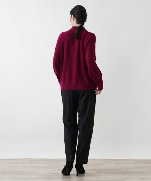 Leilian PLUS HOUSE / レリアンプラスハウス カーディガン・ボレロ | ジップアップリブニットカーディガン【Leilian WHITE LABEL】 | 詳細9