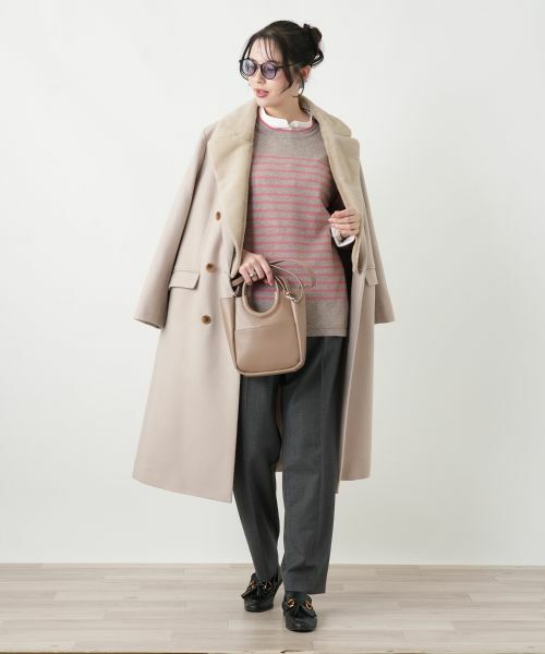 Leilian PLUS HOUSE / レリアンプラスハウス ニット・セーター | カシミヤボーダーニットプルオーバー【Leilian WHITE LABEL】 | 詳細20