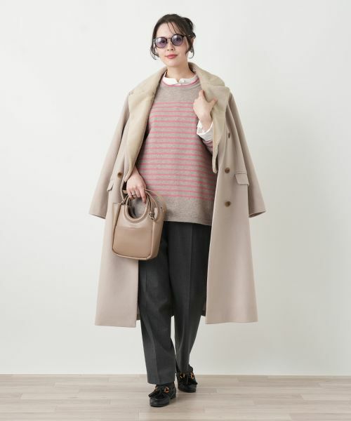 Leilian PLUS HOUSE / レリアンプラスハウス ニット・セーター | カシミヤボーダーニットプルオーバー【Leilian WHITE LABEL】 | 詳細21