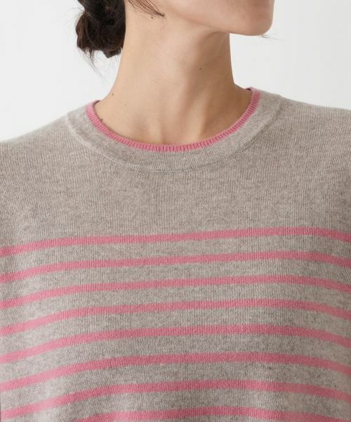 Leilian PLUS HOUSE / レリアンプラスハウス ニット・セーター | カシミヤボーダーニットプルオーバー【Leilian WHITE LABEL】 | 詳細29