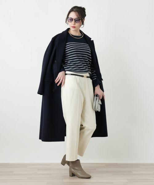 Leilian PLUS HOUSE / レリアンプラスハウス ニット・セーター | カシミヤボーダーニットプルオーバー【Leilian WHITE LABEL】 | 詳細3