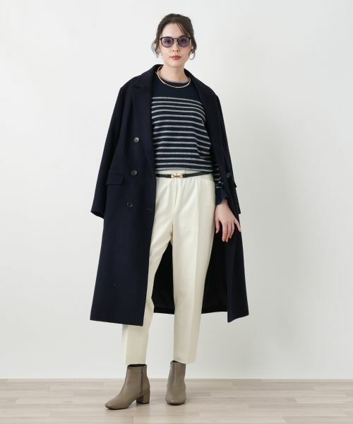 Leilian PLUS HOUSE / レリアンプラスハウス ニット・セーター | カシミヤボーダーニットプルオーバー【Leilian WHITE LABEL】 | 詳細4