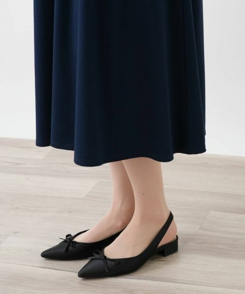 Leilian PLUS HOUSE / レリアンプラスハウス ドレス | Vネックフレアワンピース【BOURGE】 | 詳細14