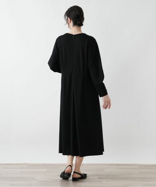 Leilian PLUS HOUSE / レリアンプラスハウス ドレス | Vネックフレアワンピース【BOURGE】 | 詳細3