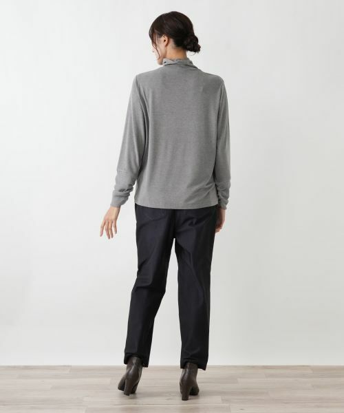 Leilian PLUS HOUSE / レリアンプラスハウス カットソー | 袖口ラメチュールタートルネックプルオーバー【Leilian WHITE LABEL】 | 詳細11