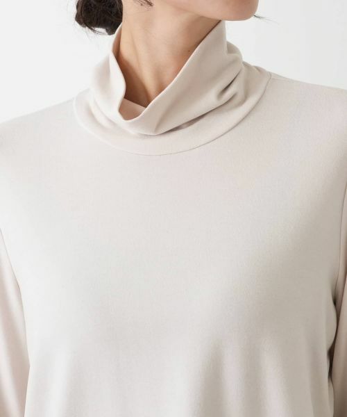 Leilian PLUS HOUSE / レリアンプラスハウス カットソー | 袖口ラメチュールタートルネックプルオーバー【Leilian WHITE LABEL】 | 詳細18