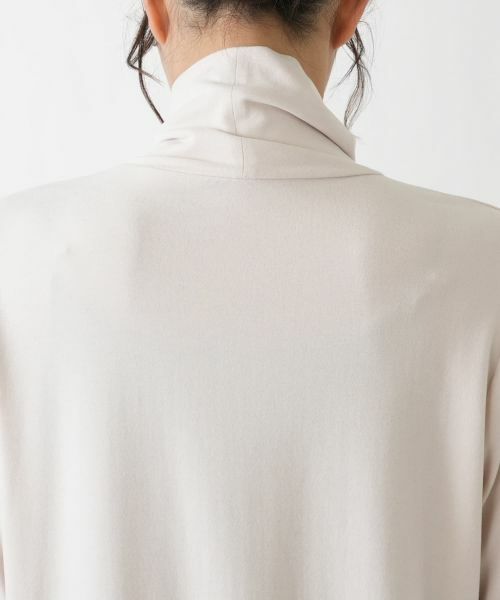 Leilian PLUS HOUSE / レリアンプラスハウス カットソー | 袖口ラメチュールタートルネックプルオーバー【Leilian WHITE LABEL】 | 詳細19