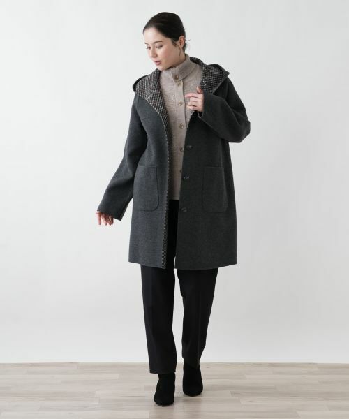 Leilian PLUS HOUSE / レリアンプラスハウス その他アウター | フーデッドAラインコート【Leilian WHITE LABEL】 | 詳細1