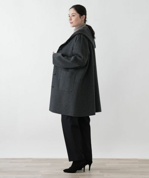 Leilian PLUS HOUSE / レリアンプラスハウス その他アウター | フーデッドAラインコート【Leilian WHITE LABEL】 | 詳細2