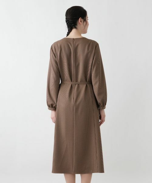 Leilian PLUS HOUSE / レリアンプラスハウス ドレス | ウエストリボンベルト付きワンピース【Leilian WHITE LABEL】 | 詳細10