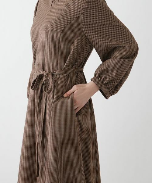 Leilian PLUS HOUSE / レリアンプラスハウス ドレス | ウエストリボンベルト付きワンピース【Leilian WHITE LABEL】 | 詳細14