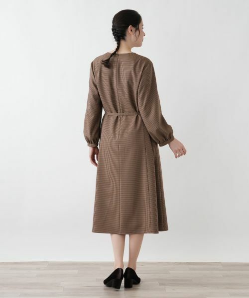 Leilian PLUS HOUSE / レリアンプラスハウス ドレス | ウエストリボンベルト付きワンピース【Leilian WHITE LABEL】 | 詳細6