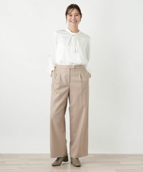 Leilian PLUS HOUSE / レリアンプラスハウス その他パンツ | ワイドパンツ【Leilian WHITE LABEL】 | 詳細1