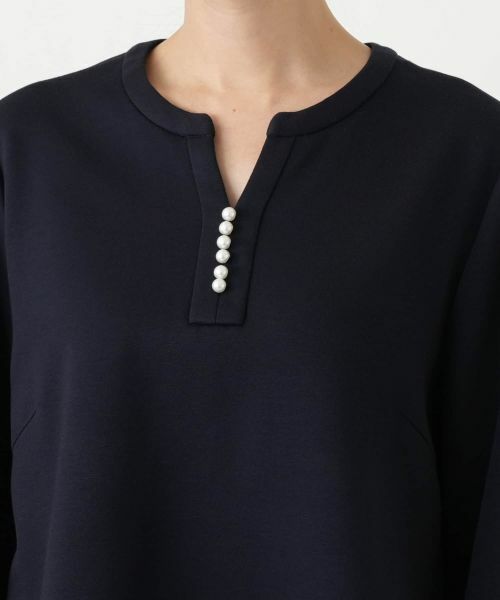 Leilian PLUS HOUSE / レリアンプラスハウス シャツ・ブラウス | パール調ボタンチュニックブラウス【Leilian WHITE LABEL】 | 詳細10