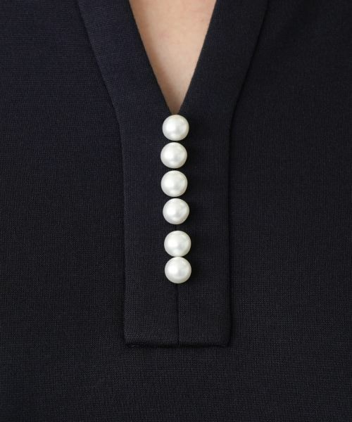 Leilian PLUS HOUSE / レリアンプラスハウス シャツ・ブラウス | パール調ボタンチュニックブラウス【Leilian WHITE LABEL】 | 詳細14