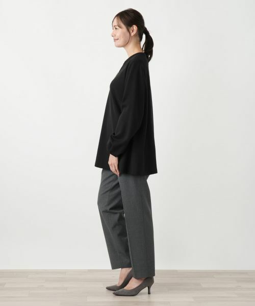 Leilian PLUS HOUSE / レリアンプラスハウス シャツ・ブラウス | パール調ボタンチュニックブラウス【Leilian WHITE LABEL】 | 詳細2