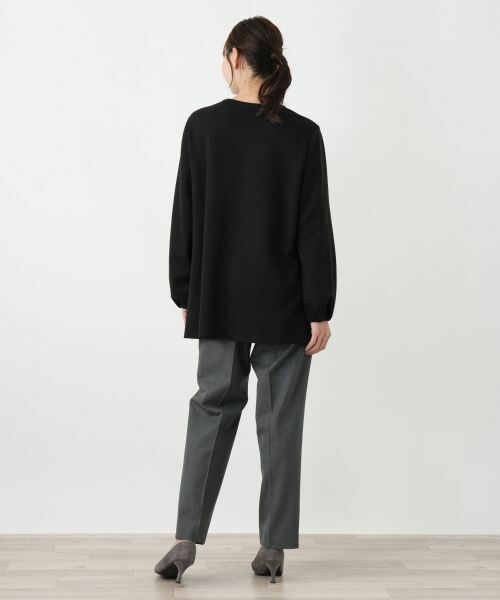 Leilian PLUS HOUSE / レリアンプラスハウス シャツ・ブラウス | パール調ボタンチュニックブラウス【Leilian WHITE LABEL】 | 詳細3