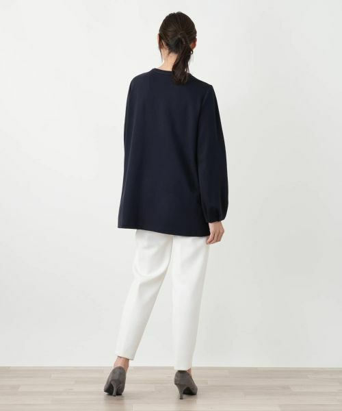 Leilian PLUS HOUSE / レリアンプラスハウス シャツ・ブラウス | パール調ボタンチュニックブラウス【Leilian WHITE LABEL】 | 詳細6