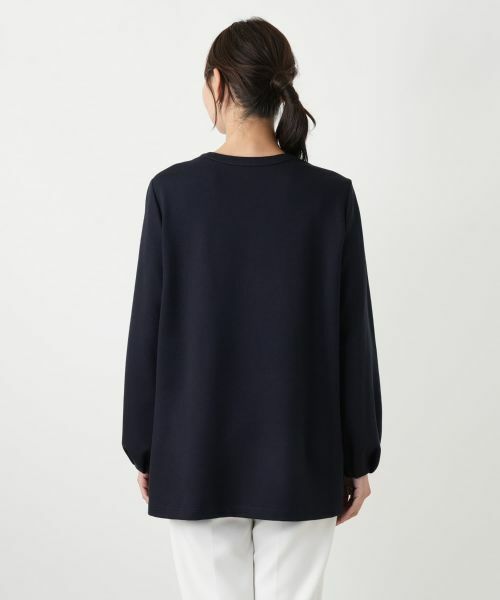 Leilian PLUS HOUSE / レリアンプラスハウス シャツ・ブラウス | パール調ボタンチュニックブラウス【Leilian WHITE LABEL】 | 詳細9