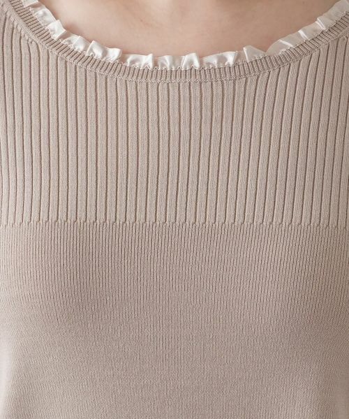 Leilian PLUS HOUSE / レリアンプラスハウス ニット・セーター | フリルネックリブニット【BOURGE】 | 詳細17