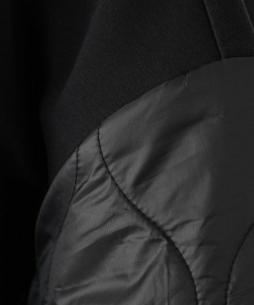 Leilian PLUS HOUSE / レリアンプラスハウス その他アウター | 異素材切り替えノーカラーブルゾン | 詳細13