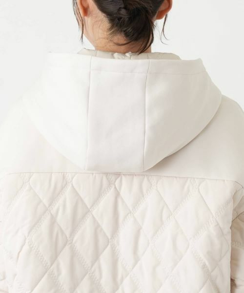Leilian PLUS HOUSE / レリアンプラスハウス その他アウター | キルト切り替えフードコート【NEMIKA】 | 詳細11
