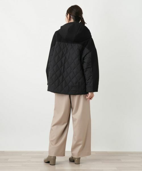 Leilian PLUS HOUSE / レリアンプラスハウス その他アウター | キルト切り替えフードコート【NEMIKA】 | 詳細3