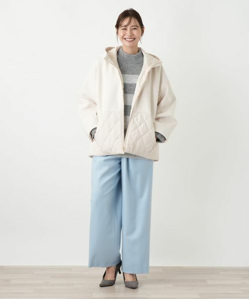 Leilian PLUS HOUSE / レリアンプラスハウス その他アウター | キルト切り替えフードコート【NEMIKA】 | 詳細4