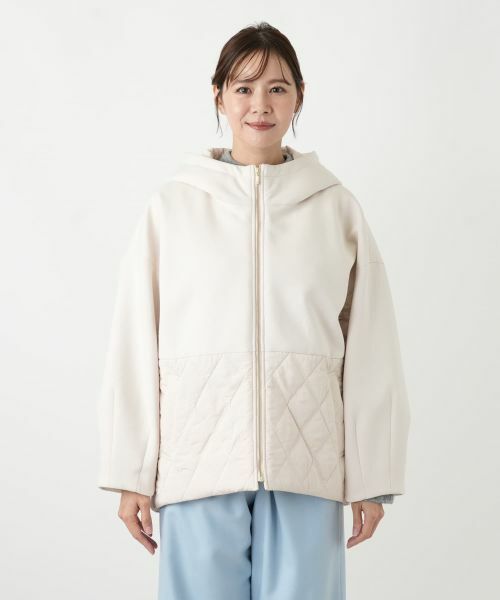 Leilian PLUS HOUSE / レリアンプラスハウス その他アウター | キルト切り替えフードコート【NEMIKA】 | 詳細7