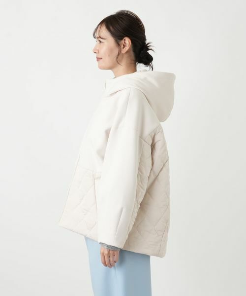 Leilian PLUS HOUSE / レリアンプラスハウス その他アウター | キルト切り替えフードコート【NEMIKA】 | 詳細8