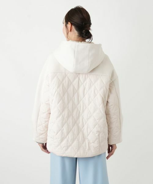 Leilian PLUS HOUSE / レリアンプラスハウス その他アウター | キルト切り替えフードコート【NEMIKA】 | 詳細9