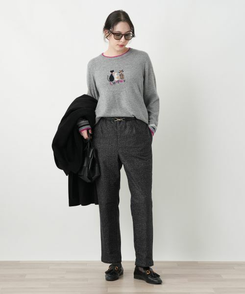 Leilian PLUS HOUSE / レリアンプラスハウス ニット・セーター | アニマルモチーフセーター【Leilian WHITE LABEL】 | 詳細11