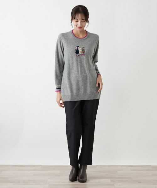 Leilian PLUS HOUSE / レリアンプラスハウス ニット・セーター | アニマルモチーフセーター【Leilian WHITE LABEL】 | 詳細15