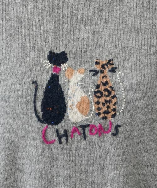 Leilian PLUS HOUSE / レリアンプラスハウス ニット・セーター | アニマルモチーフセーター【Leilian WHITE LABEL】 | 詳細25