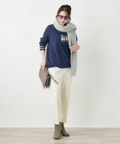 Leilian PLUS HOUSE / レリアンプラスハウス ニット・セーター | アニマルモチーフセーター【Leilian WHITE LABEL】 | 詳細3