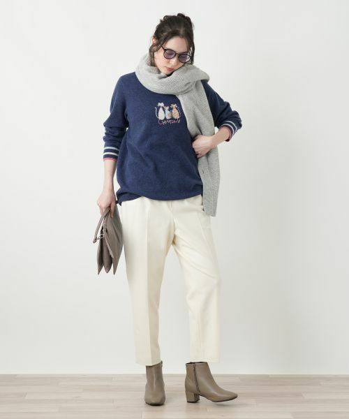 Leilian PLUS HOUSE / レリアンプラスハウス ニット・セーター | アニマルモチーフセーター【Leilian WHITE LABEL】 | 詳細4