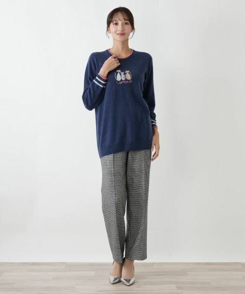 Leilian PLUS HOUSE / レリアンプラスハウス ニット・セーター | アニマルモチーフセーター【Leilian WHITE LABEL】 | 詳細6