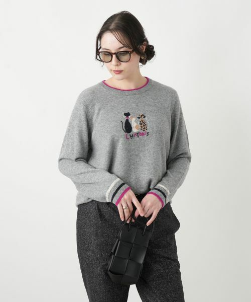 Leilian PLUS HOUSE / レリアンプラスハウス ニット・セーター | アニマルモチーフセーター【Leilian WHITE LABEL】 | 詳細9