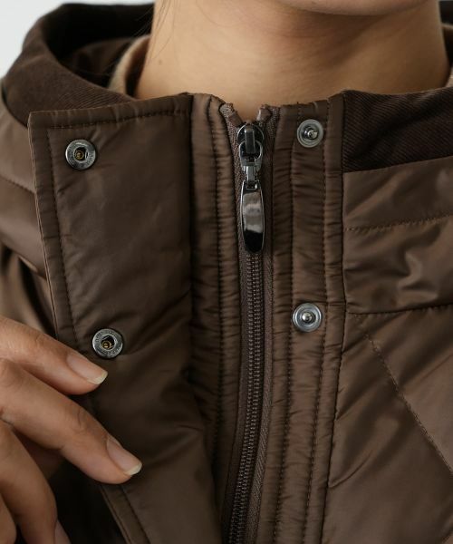 Leilian PLUS HOUSE / レリアンプラスハウス その他アウター | ダイヤキルトフーディコート【Leilian WHITE LABEL】 | 詳細15