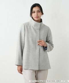 Leilian PLUS HOUSE / レリアンプラスハウス その他アウター | スタンドカラーショートコート【Leilian WHITE LABEL】