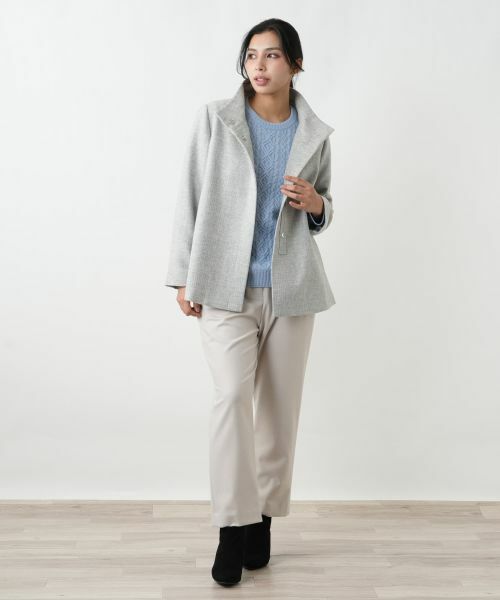 Leilian PLUS HOUSE / レリアンプラスハウス その他アウター | スタンドカラーショートコート【Leilian WHITE LABEL】 | 詳細1