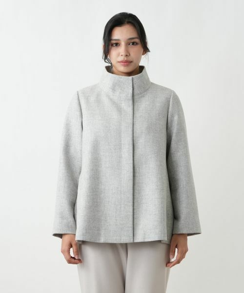 Leilian PLUS HOUSE / レリアンプラスハウス その他アウター | スタンドカラーショートコート【Leilian WHITE LABEL】 | 詳細4