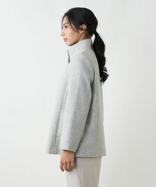 Leilian PLUS HOUSE / レリアンプラスハウス その他アウター | スタンドカラーショートコート【Leilian WHITE LABEL】 | 詳細5